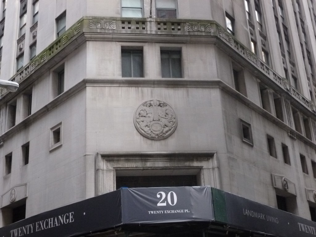 Entrance at 20 Exchange Place.