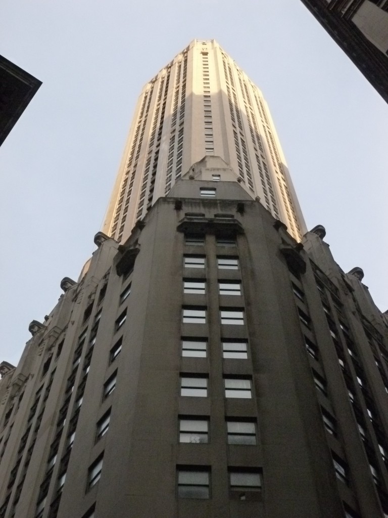 The 741 foot tower of the City Bank-Farmers Trust Building.