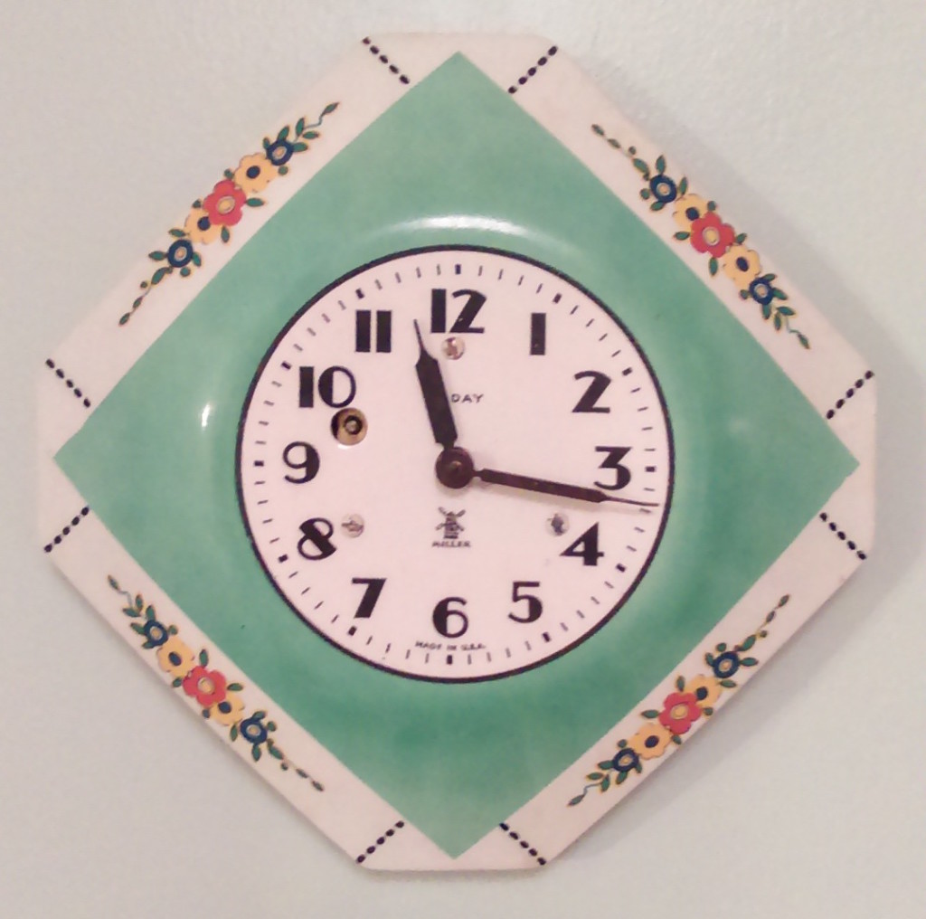 Miller 8 Day Clock, Circa 1930, made by the E. Ingraham Company in the Art Deco style.