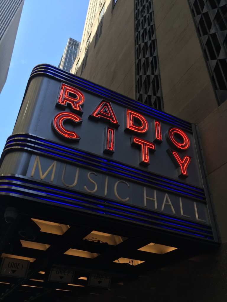 The Radio City Music Hall Marquee