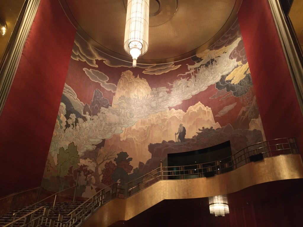 Erza Winter's "Fountain of Youth" Mural on the Grand Staircase of Radio CIty Music Hall