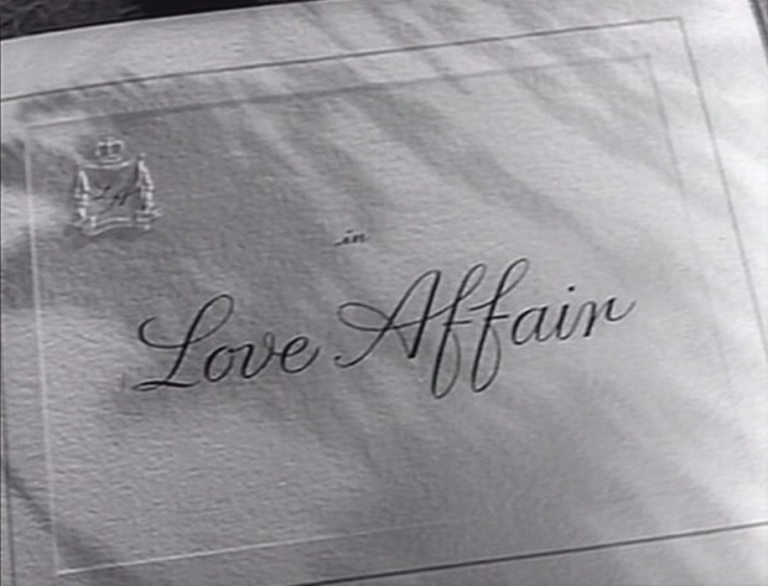 Love Affair (1939) Main Title Card