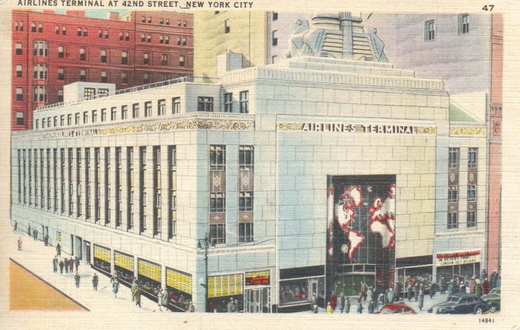 Post Card view of the Arilines Terminal.