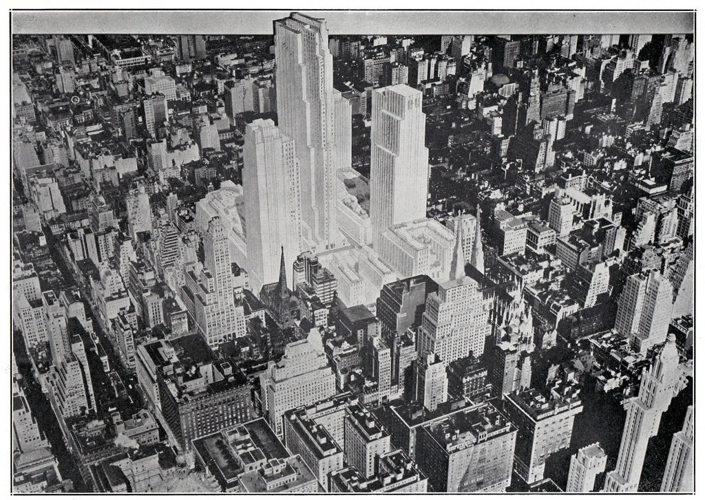1932 plan for Rockefeller Center.