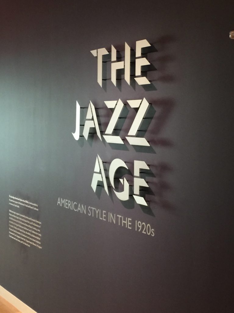 The entrance to the Jazz Exhibition at the Cooper Hewitt Museuem