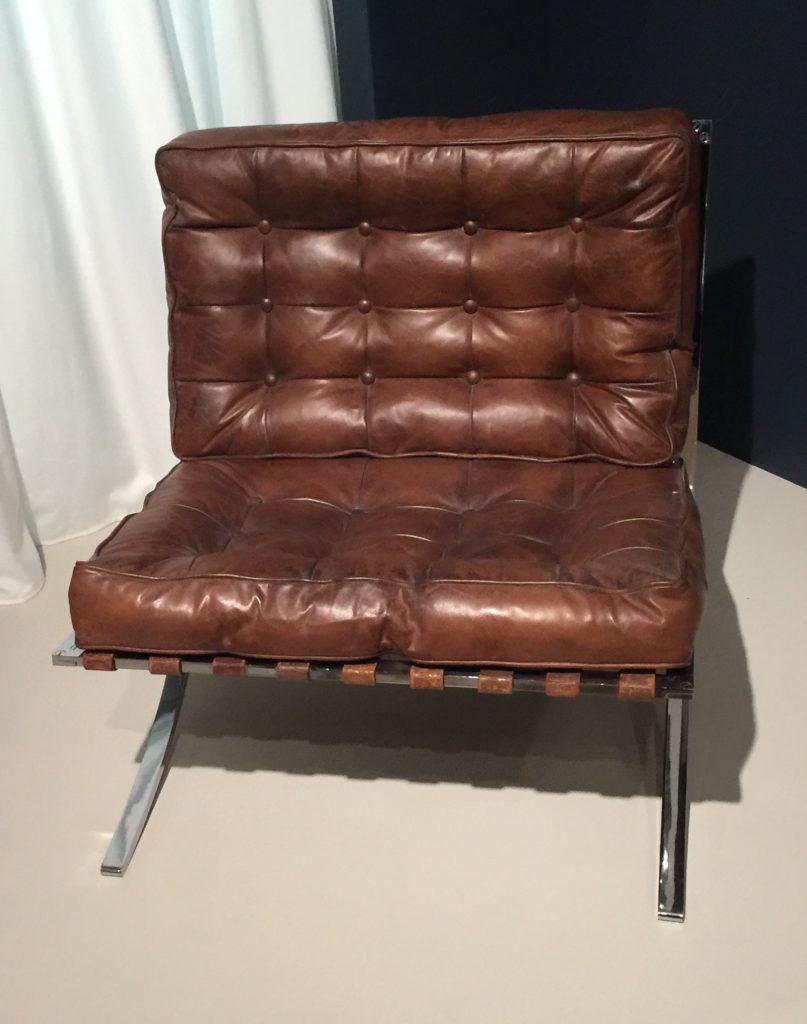 Chair MR 90 (Barcelona chair) by Ludwig Mies van der Rohe, 1929.