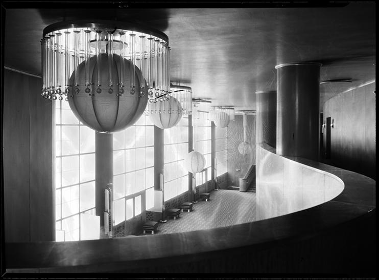 R-K-O Roxy Lobby from the Mezzanine, 1932.