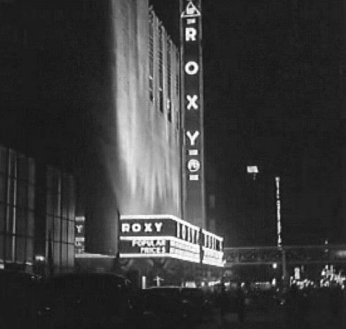 Marquee on opening night, 1932.