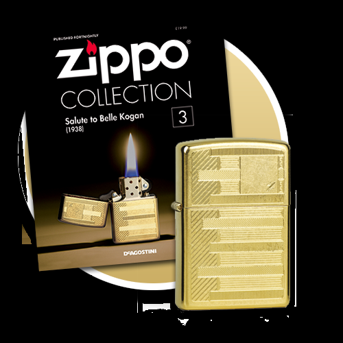 Zippo ad (photo via kenwins213.co.uk/shop/zippo-collection-issue-3-salute-to-belle-kogan-lighter-1938)